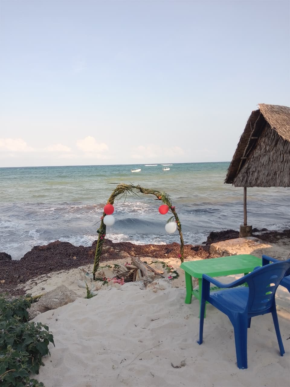 Night bonfire at Diani Beach